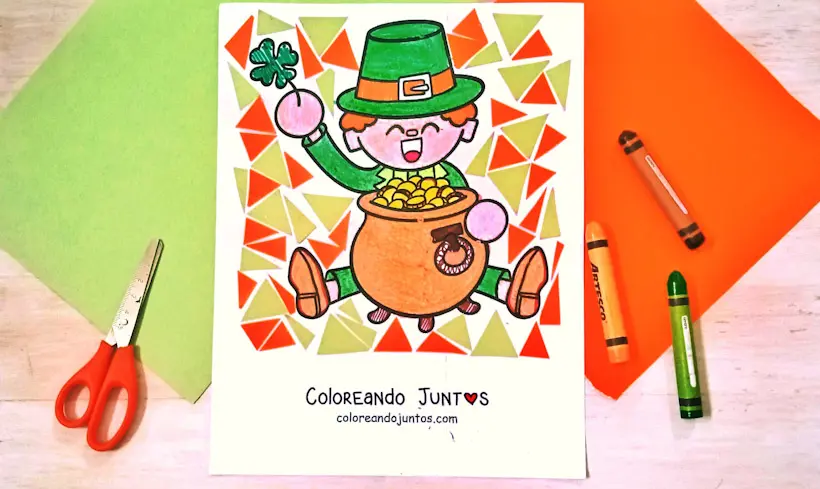 Dibujo de duende coloreado por Coloreando Juntos