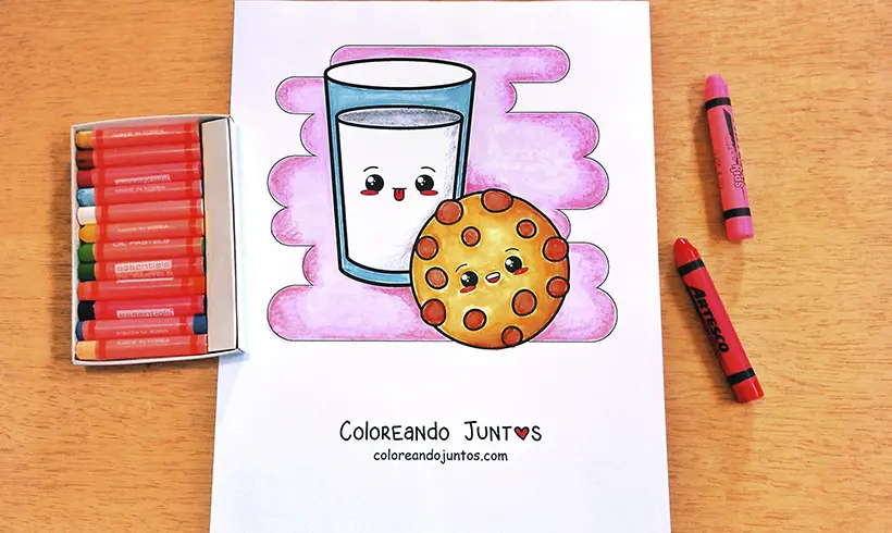 Dibujo de galleta coloreada por Coloreando Juntos
