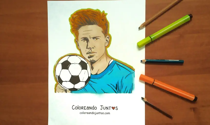Dibujo de Kevin De Bruyne coloreado por Coloreando Juntos