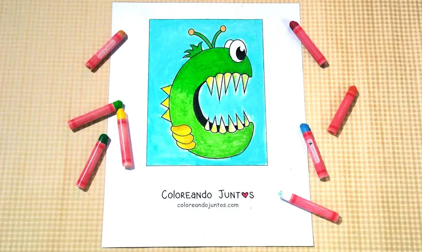 Dibujo de la letra C coloreada por Coloreando Juntos