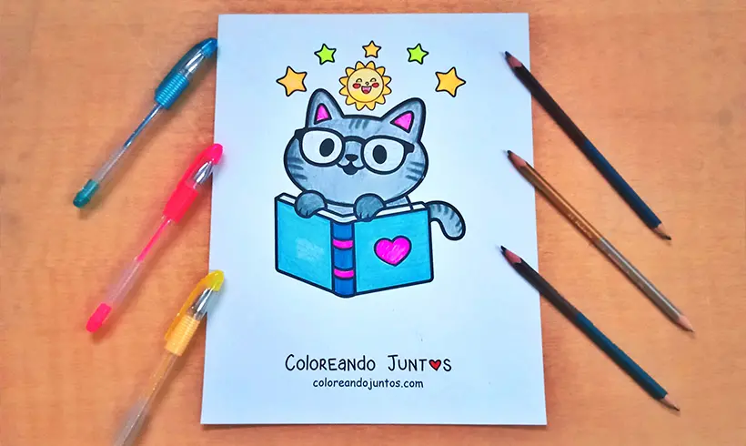 Dibujo de libro coloreado por Coloreando Juntos