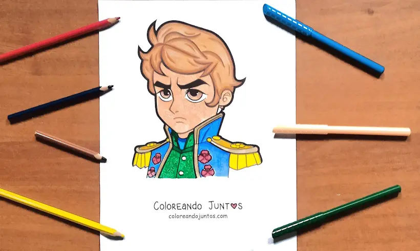 Dibujo de Napoleón Bonaparte coloreado por Coloreando Juntos