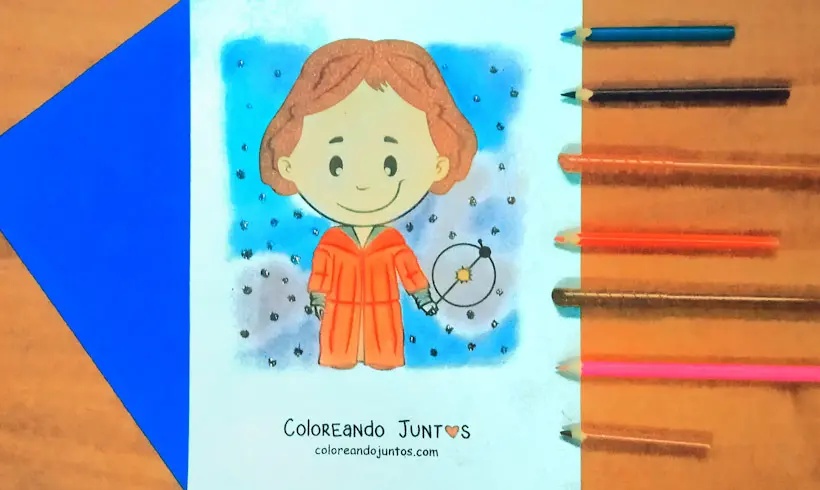 Dibujo de Nicolás Copérnico coloreado por Coloreando Juntos
