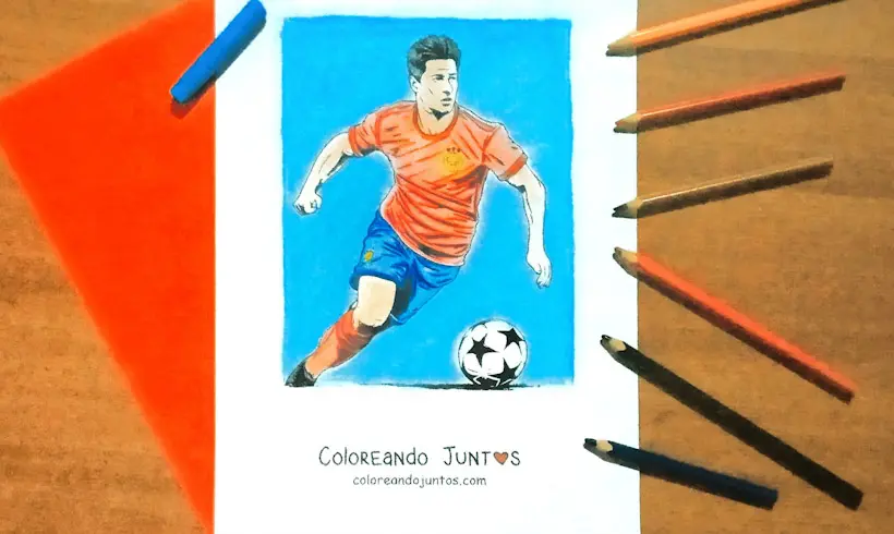 Dibujo de Robert Lewandowski coloreado por Coloreando Juntos
