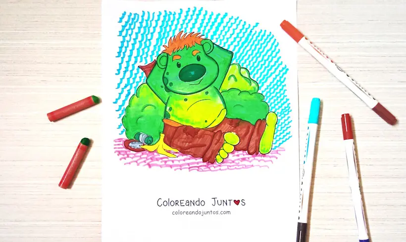 Dibujo de troll coloreado por Coloreando Juntos