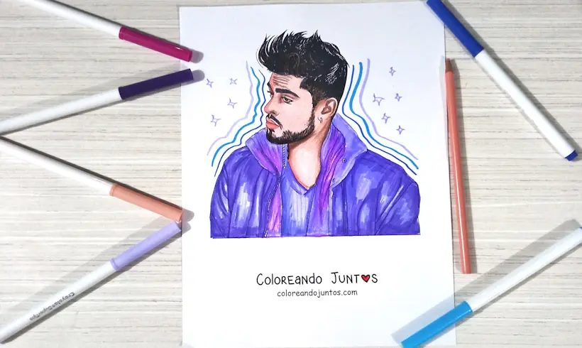 Dibujo de Zayn Malik coloreado por Coloreando Juntos