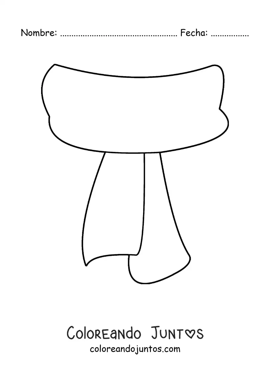 Imagen para colorear de chalina