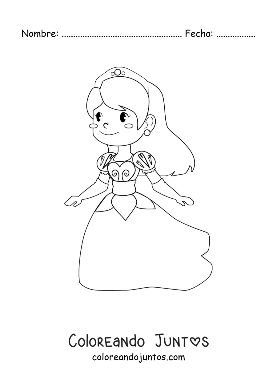 Imagen para colorear de Cenicienta corriendo