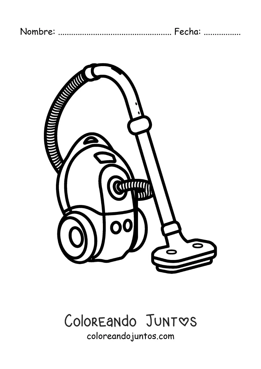 Imagen para colorear de una aspiradora