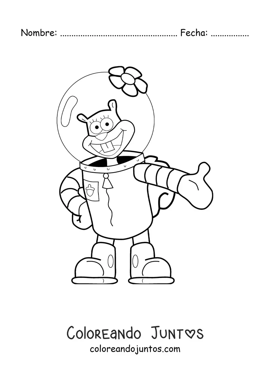 Imagen para colorear de Arenita