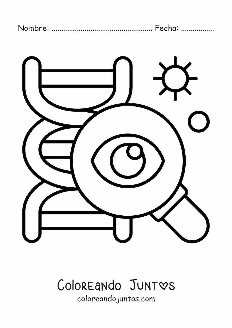 Imagen para colorear del genoma