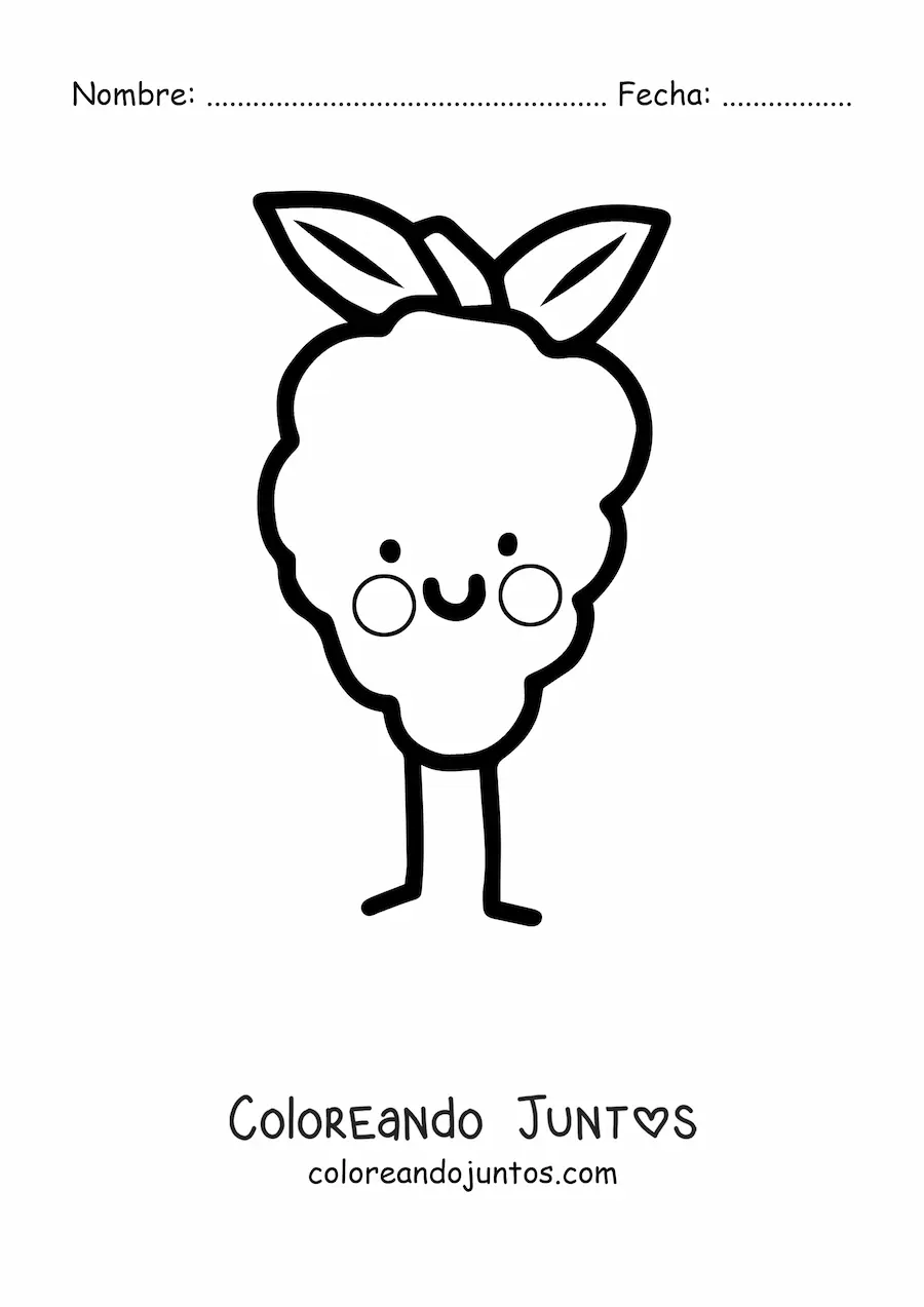 Imagen para colorear de uvas tiernas