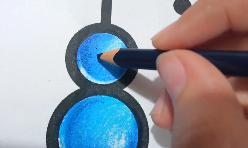 Paso 2 para pintar con la técnica del borrado
