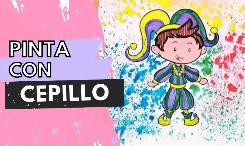 Pinta con cepillo de dientes