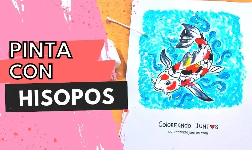 Pinta con hisopos
