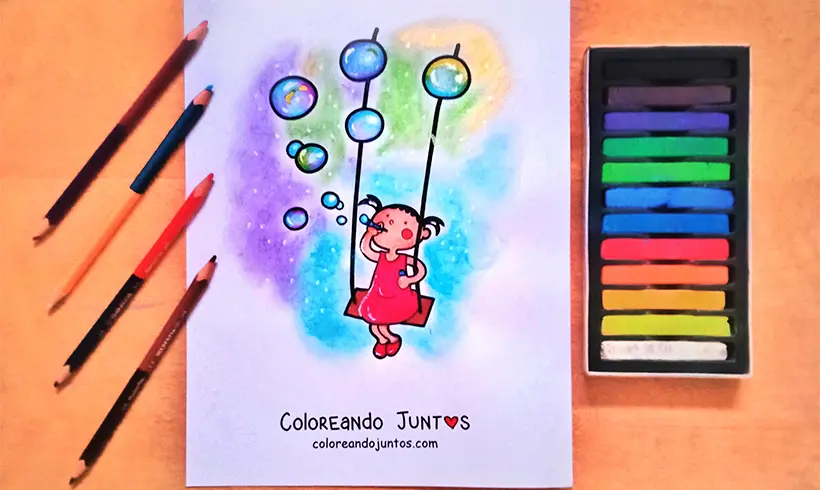 Dibujo de parque coloreado por Coloreando Juntos