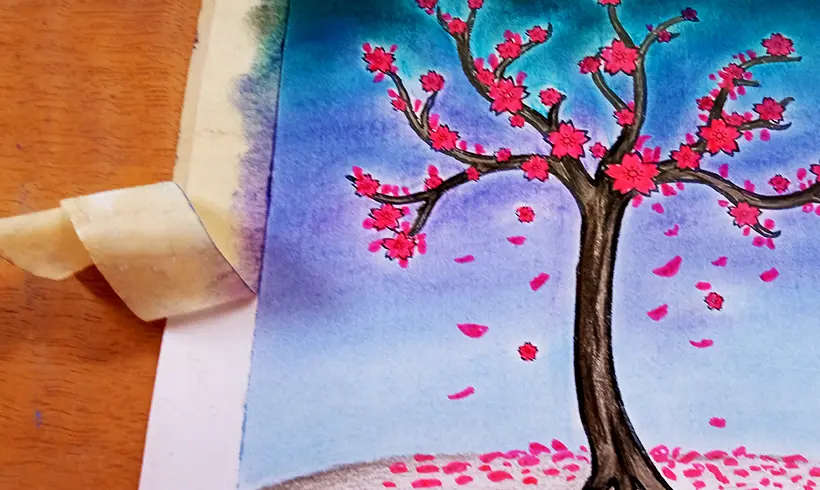 Paso 8 para colorear con Pasteles y Tizas