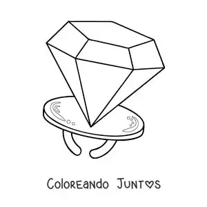 Imagen para colorear de anillo de dulce