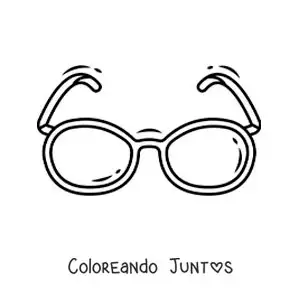 Imagen para colorear de par de gafas