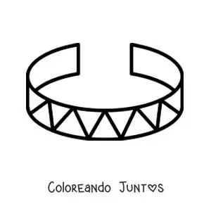Imagen para colorear de brazalete