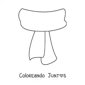 Imagen para colorear de chalina