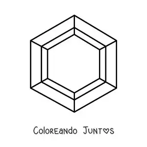 Imagen para colorear de una gema