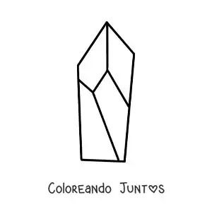 Imagen para colorear de cuarzo