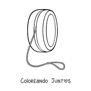 Imagen para colorear de un yoyo grande