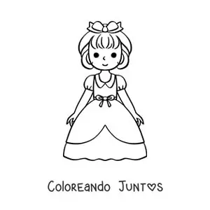 Imagen para colorear de Blancanieves animada