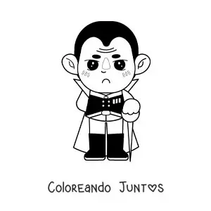 Imagen para colorear de caricatura de Napoleón Bonaparte