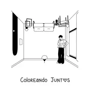 Imagen para colorear de Harry Styles en su álbum Harry's House