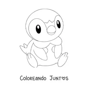 Imagen para colorear del pokémon Piplup