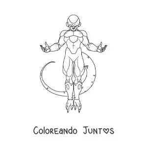 Imagen para colorear de Freezer de Dragon Ball