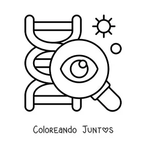 Imagen para colorear del genoma
