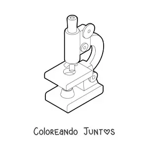 Imagen para colorear de un microscopio