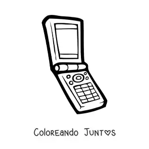 Imagen para colorear de un celular antiguo