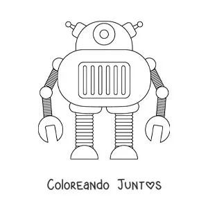 Imagen para colorear de un robot gigante