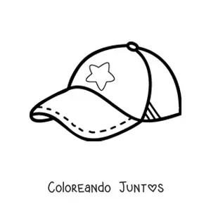 Imagen para colorear de una cachucha
