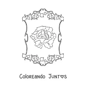 Imagen para colorear de una lechuga realista