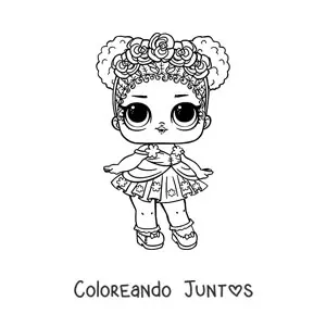 Imagen para colorear de L.O.L. Surprise Flower Child