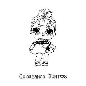 Imagen para colorear de L.O.L. Surprise Sis Swing