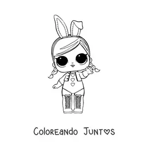 Imagen para colorear de L.O.L. Surprise Bunny