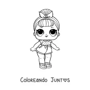Imagen para colorear de L.O.L. Surprise BB Bop