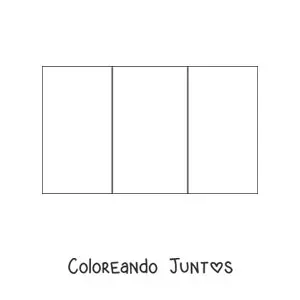 Imagen para colorear de bandera de italia horizontal