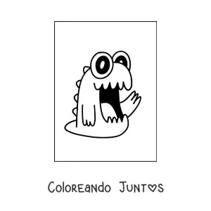 Imagen para colorear de monstruo extraterrestre