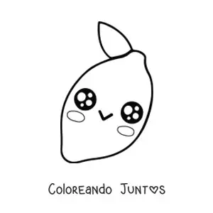 Imagen para colorear de limón hermoso