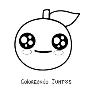 Imagen para colorear de naranja tierna