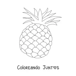 Imagen para colorear de una piña