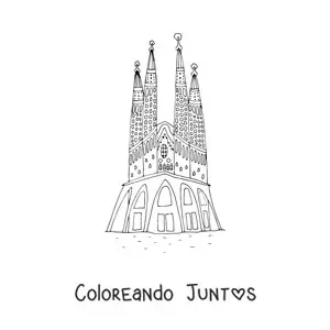 Imagen para colorear de la sagrada familia